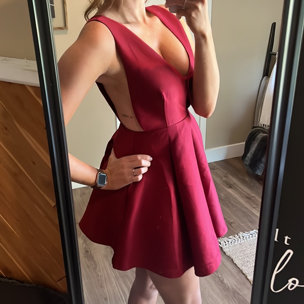 TOBI Cutout Little Red Dress